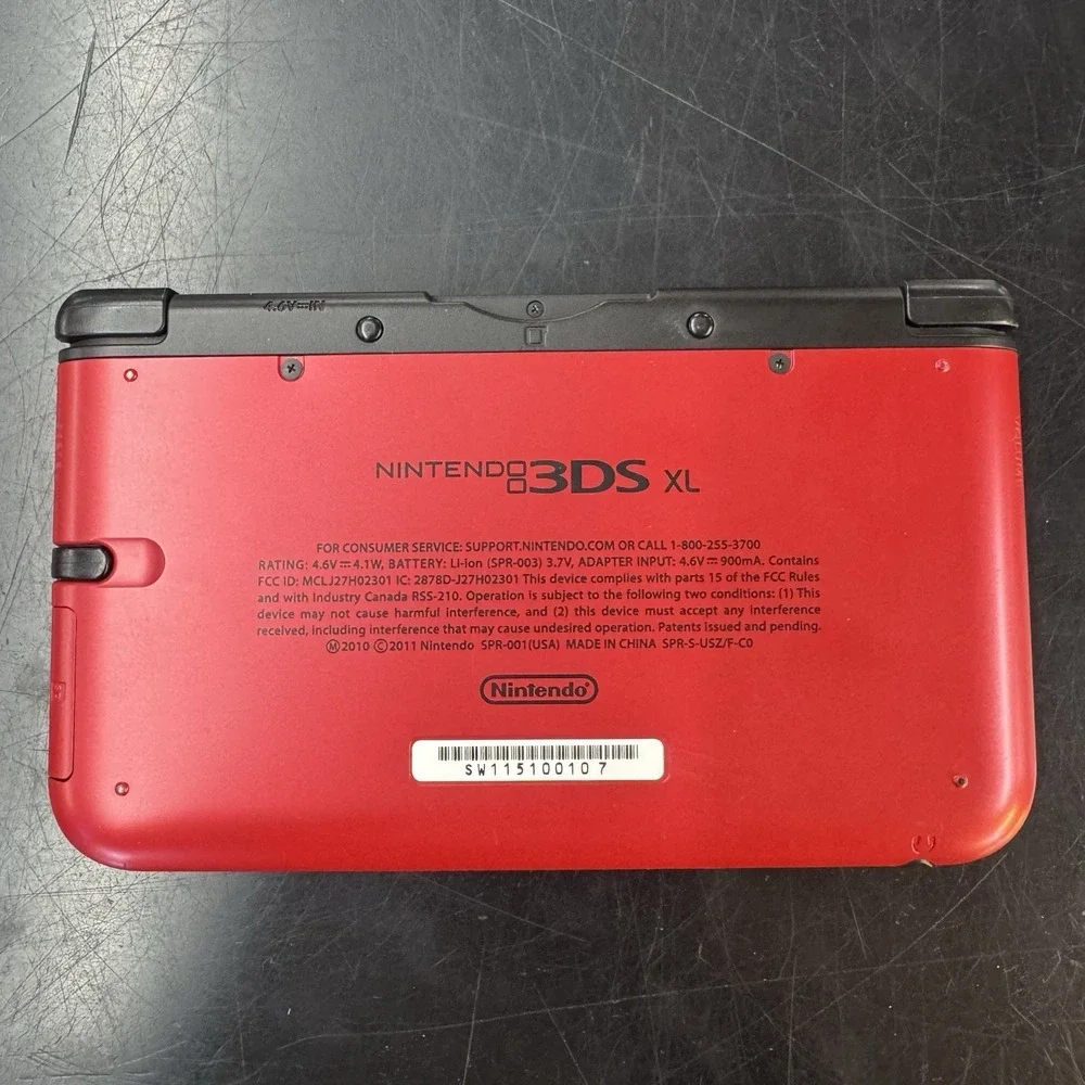 Nintendo 3DS XL Handheld Game Console Complete in Box Red/Black
